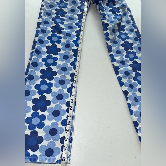 ZARA Straight leg Floral Print Jeans Size 2 - Picture 7 of 13